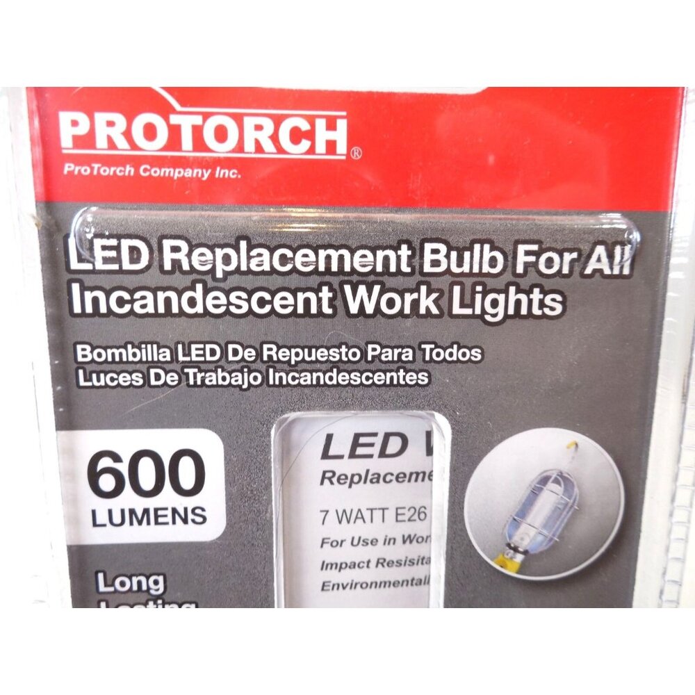 LED Replacement Bulb For Incandescent Work Lights 7W E26 Base 600 Lumens Long-La - Picture 2 of 5